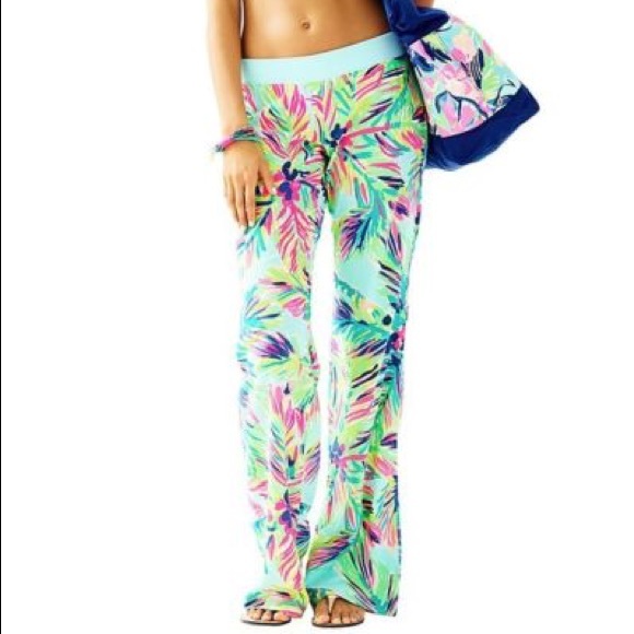 Lilly Pulitzer Pants - Lilly Pulitzer Seaside Palazzo Beach Pants